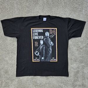 Shaka Wear Kobe Bryant #24 Legends Live Forever Heavy Duty T Shirt Men's Size 4X